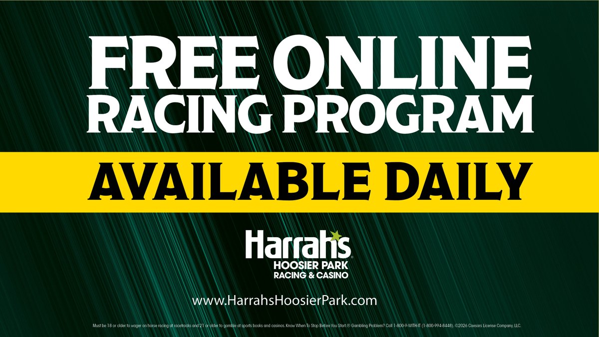 HoP_Racing's tweet photo. Live racing resumes with a 14-race card featuring the $7,500 GTD Late Pick 4 (Races 11-14) &amp; the $7,500 GTD Late Hoosier High 5 (Race 14)! #PlayHP

Free Online Program: https://t.co/T0TXtKsHNr https://t.co/1Zcm7sZPSv