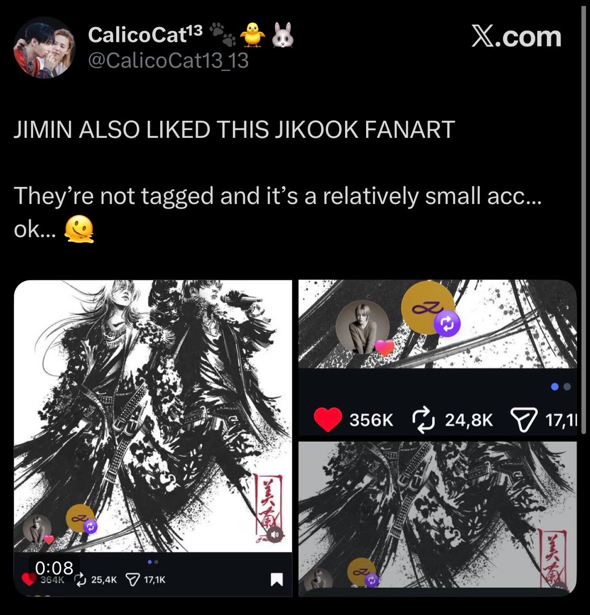 ambersthv's tweet photo. Tae has never shared shippers content unlike queerbaiter jimin who’s liking and rting jikook arts from jikook porn accs 😂 https://t.co/jmBYYpwTvR