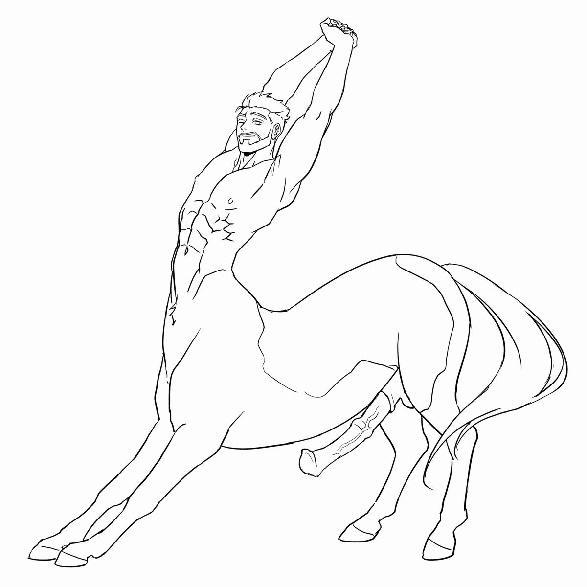 HaleyCentaur's tweet photo. Another wip. 
This time from @BUFFCRISIS 
#centaur #nsfw https://t.co/3xqXbe41K2