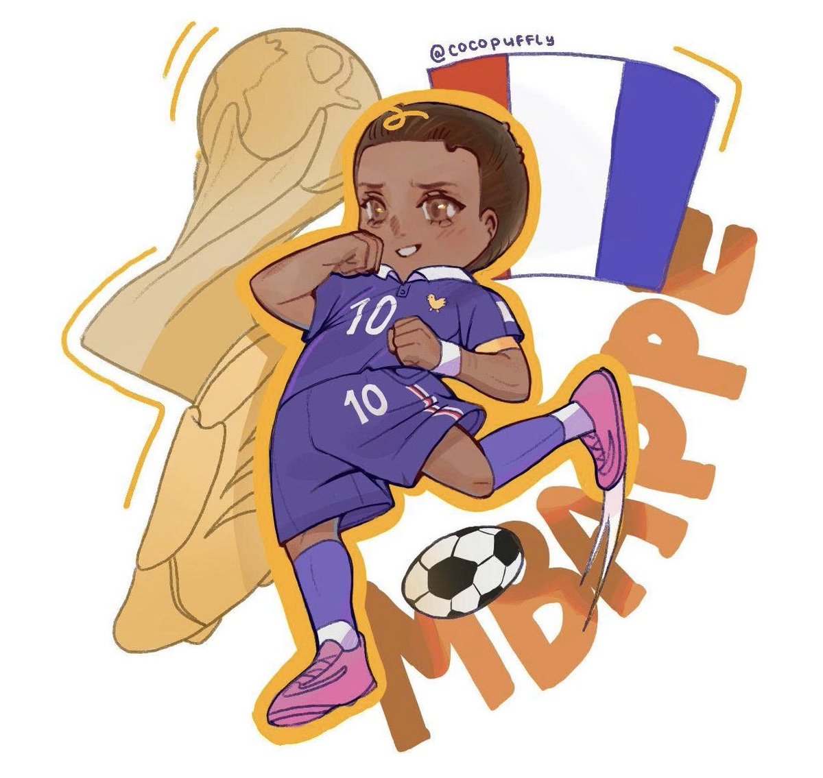 cocopuffly's tweet photo. hail the dictator!!!
please take all of my possessions🔥🗣️🔥

#Dictator #mbappé #fanart #fifaknockout #MbappéBallonDor2026 #fifa_worldcup2026 #france #allezlesbleus #viral #realmadrid https://t.co/LvpIvYClio