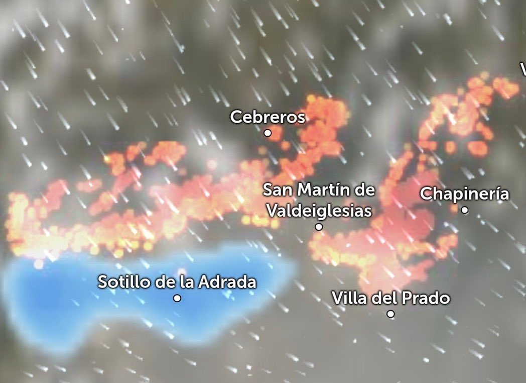 irene_freedom's tweet photo. Se ha puesto a llover en el Valle del Tiétar, en los peores incendios, el día de Santiago Apóstol patrón de España. ¡Gracias a Dios! https://t.co/4gWA0C1om6