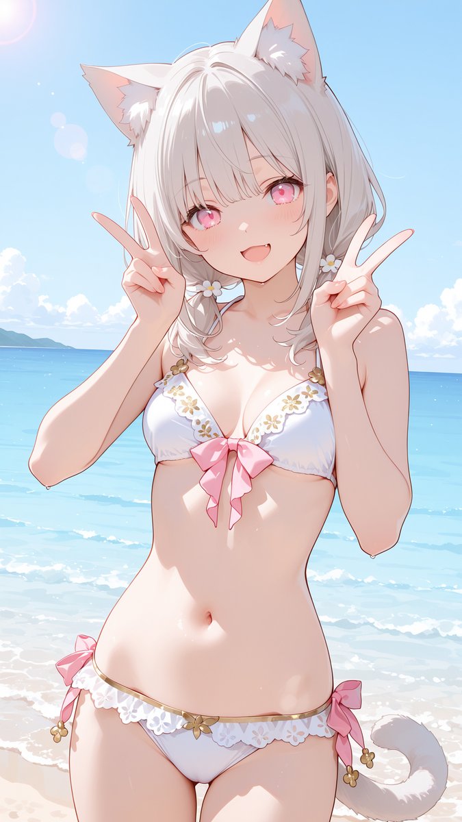 aki_aiart's tweet photo. おはようございます～☀
夏本番！みしろちゃんの水着祭り👙
#AIイラスト
SFW anime-style illustration. Swimsuit illustration. https://t.co/C9j91jvQjw