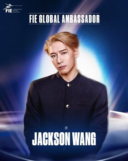 OneilyMusic's tweet photo. Jackson Wang of GOT7 has been announced as the new global ambassador for the FIE (International Fencing Federation). https://t.co/PGvB8KALhJ