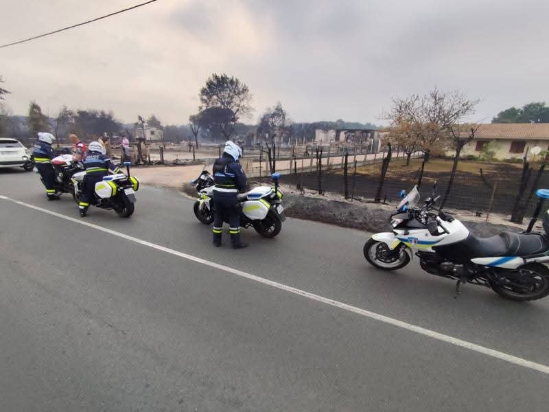 SDPM_NATIONAL's tweet photo. Solidarité #PoliceMunicipale #Feu de #Gironde - les PM de #Gujan et #Mérignac sont venus renforcer le Nord-Bassin d'Arcachon. La Police Municipale de Royan escorte des agriculteurs du dpt17 vers le 33 https://t.co/nabQIYpQrQ