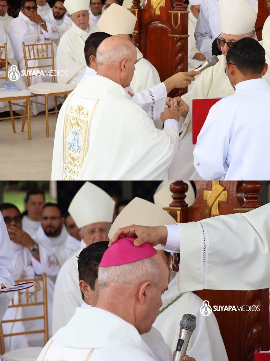 suyapamedios's tweet photo. ⛪️🙏 Mons. Patricio Larrosa ya es ordenado como nuevo Obispo de la Diócesis de Danlí y toma su sede episcopal como titular de la Iglesia que peregrina en esta Diócesis.
#SuyapaMedios #Ordenacion #Episcopal #Danli #Monseñor #PatricioLarrosa https://t.co/LpWeelRk8X