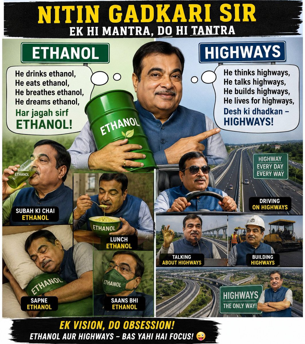 CorruptXLoading's tweet photo. He drinks ethanol,eats ethanol, breathes ethanol,dreams ethanol, talks ethanol and celebrates ethanol—as if it solves every problem.For him, every problem has one answer: ethanol.He sees ethanol in every solution, while the real issues wait in line. https://t.co/F2lzyu5ZgL