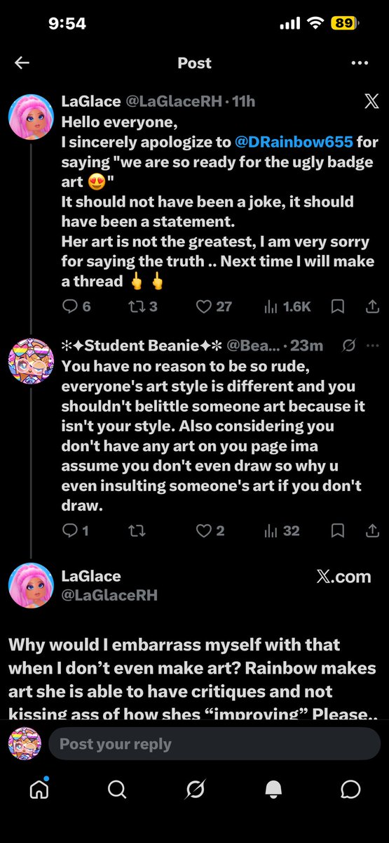 BeanieAToaster's tweet photo. If you support or follow this person who is belittling diamond, block me NOW. This is not ok on so many lvl and they aren't even an artists. https://t.co/AAfdQZGasl