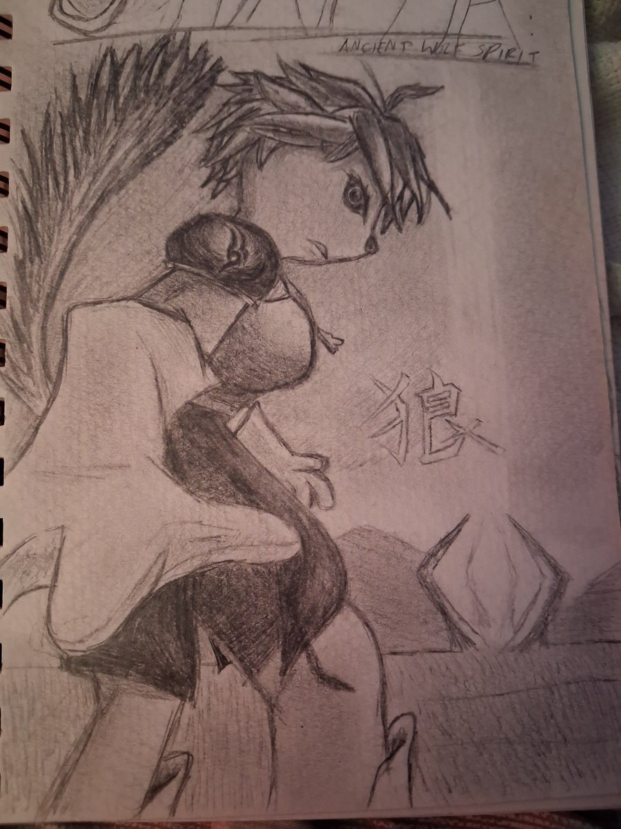 Randstein1's tweet photo. @Synnerette Years of redesigning,  this was my original sketch of her over a decade ago, she had metal shoulder pads and breast plates, i think I was still in high school during this time, I got her style based off of Tifa https://t.co/9eJqw06cIg