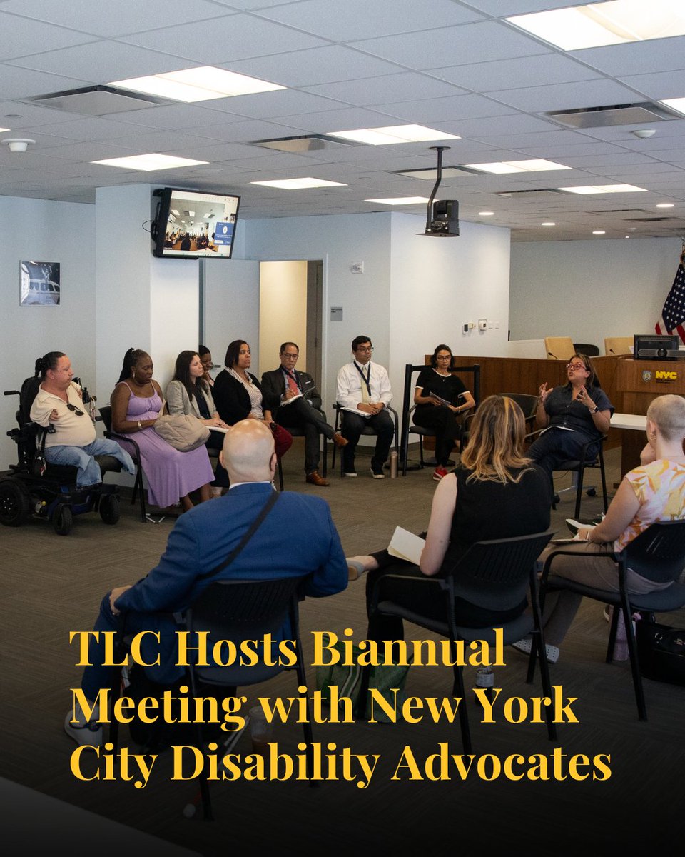 nyctaxi's tweet photo. July is Disability Pride Month! To recognize the month, Commissioner Valdivia hosted TLC's biannual meeting with disability advocates, in person and virtually. Thank you to all the advocates who attended the meeting and who shared their experiences with us. https://t.co/lQn2DnMSrX