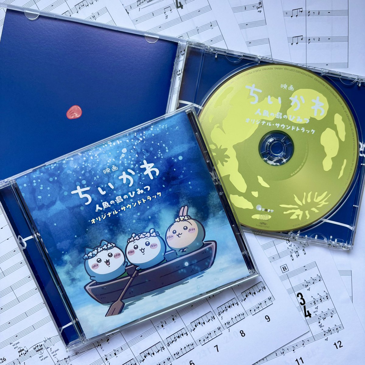 taruchika's tweet photo. #映画ちいかわ サントラ発売&amp;配信開始しました。

本当に大勢の方々にお力添えいただきました。決して簡単でない曲に、辛抱強く向き合っていただいたみなさまに感謝です。（フルクレジットは是非CDで！）

インストでオーケストラっぽいものは僕だと思っていただければだいたいOKです🙆‍♂️是非お手元に🏝️ https://t.co/20BHcN5ZG2
