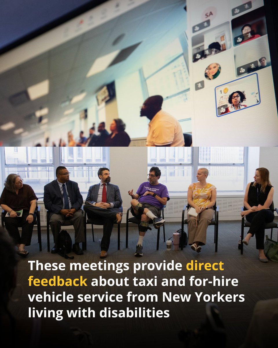 nyctaxi's tweet photo. July is Disability Pride Month! To recognize the month, Commissioner Valdivia hosted TLC's biannual meeting with disability advocates, in person and virtually. Thank you to all the advocates who attended the meeting and who shared their experiences with us. https://t.co/lQn2DnMSrX