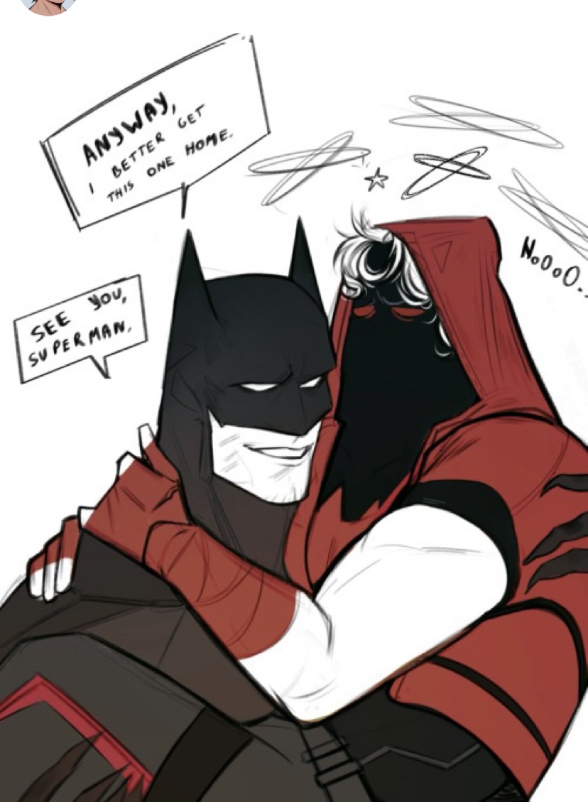 wavebatt's tweet photo. Bat-dad duty never stops. https://t.co/Ab44ZCxHVO