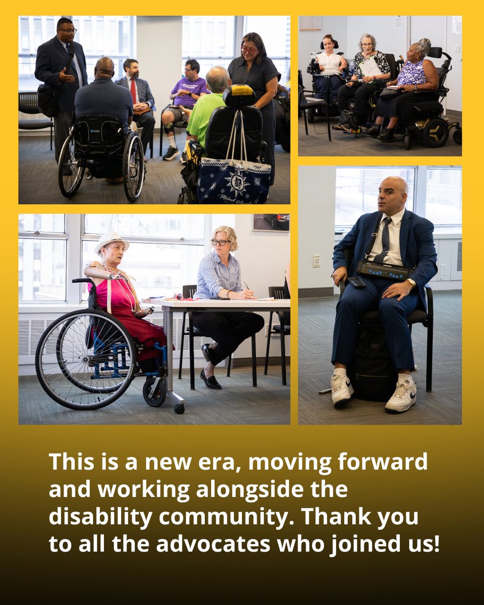 nyctaxi's tweet photo. She also attended the CIDNY Consumer Action Network Meeting and ADA Celebration with Commissioner Agarwal to hear from more New Yorkers with disabilities. This July and beyond, our focus is on passenger dignity and improving service for passengers with disabilities. https://t.co/SPAYKa9c1A