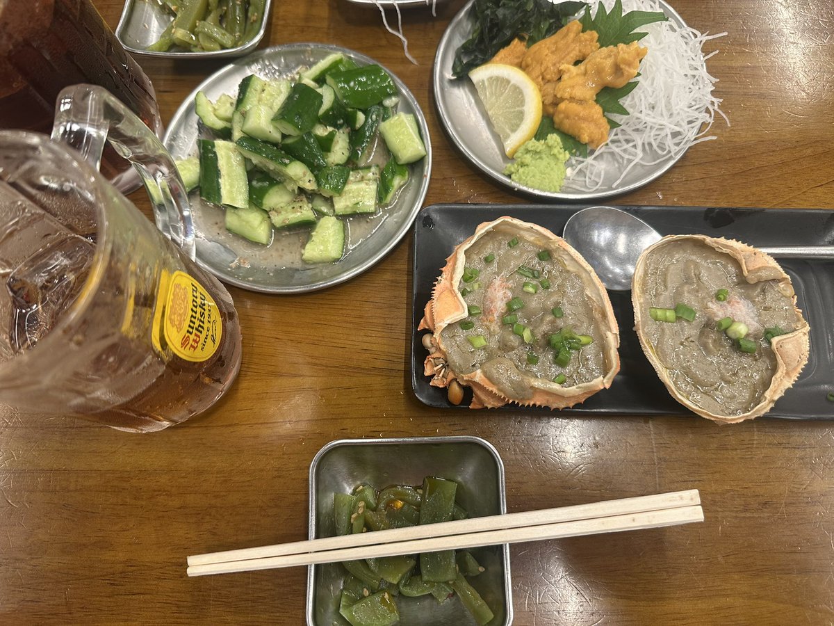 noinamon's tweet photo. ถ้าผมพูดว่าคานิให้คุณพูดว่ามิโสะ!
ร้านเดิมที่เมาหัวทิ่มอยู่ที่คาบุกิโจ 😂 https://t.co/CRsrUglBpM