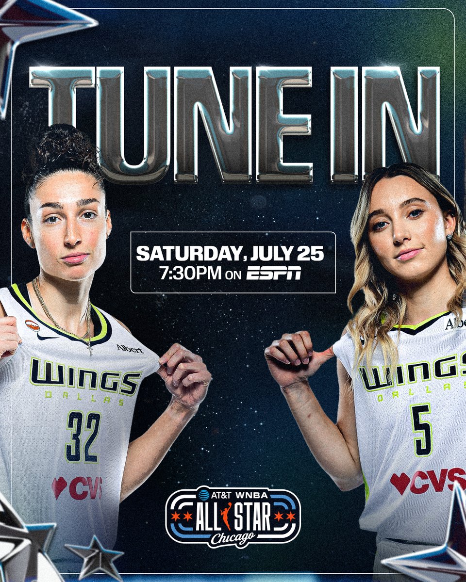 DallasWings's tweet photo. Jessica &amp; Paige back on the big screen 📺

Beat us to ESPN at 7:30pm CT! https://t.co/DlTUynwV8Y