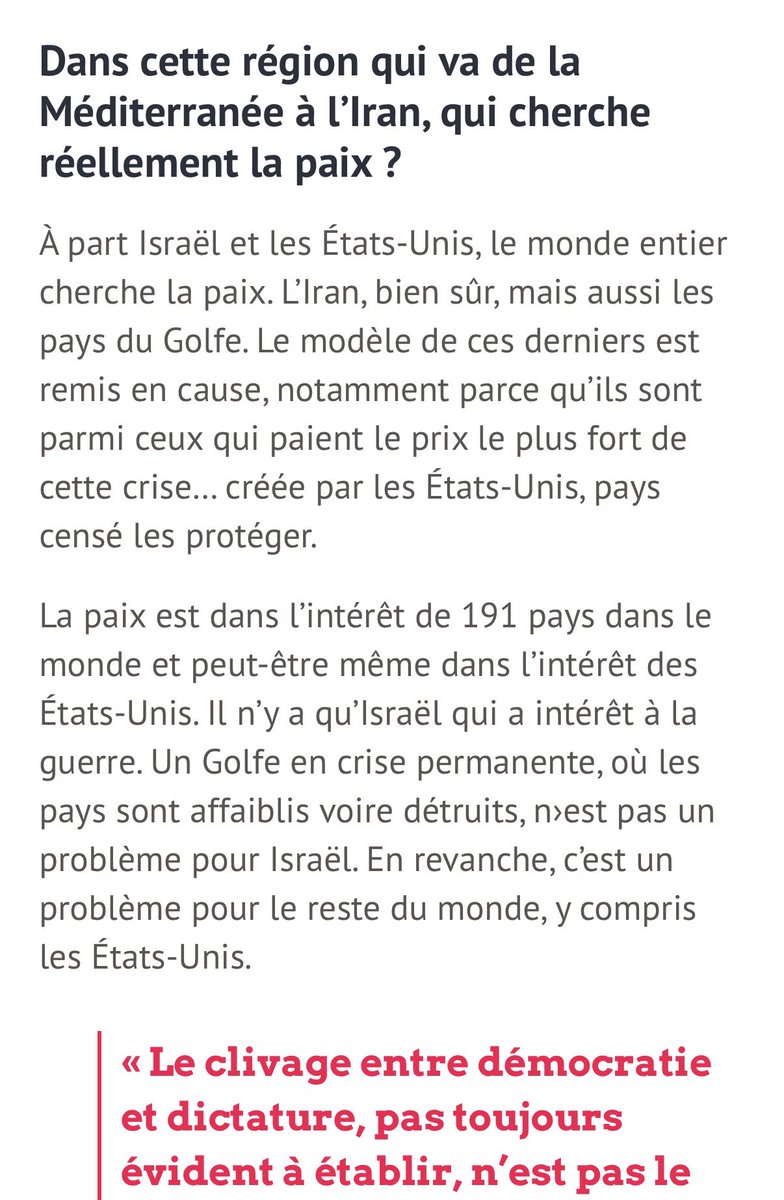 AurelienDuchene's tweet photo. Commençons par cette citation en titre. Si c’est bien, l’Iran qui a été attaqué fin février, Pascal Boniface en parle comme si le pays n’avait pas relancé cette guerre en plein cessez-le-feu, et surtout, déstabilisé la région depuis des décennies en y entretenant des conflits. https://t.co/UamEF4SHAv