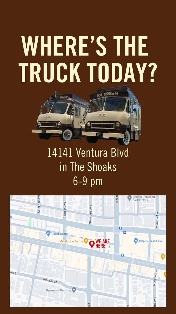 CVTSoftServe's tweet photo. We'll be serving it up today at 14141 Ventura Blvd in The Shoaks from 6-9. See ya! https://t.co/kGX8B6CEPm