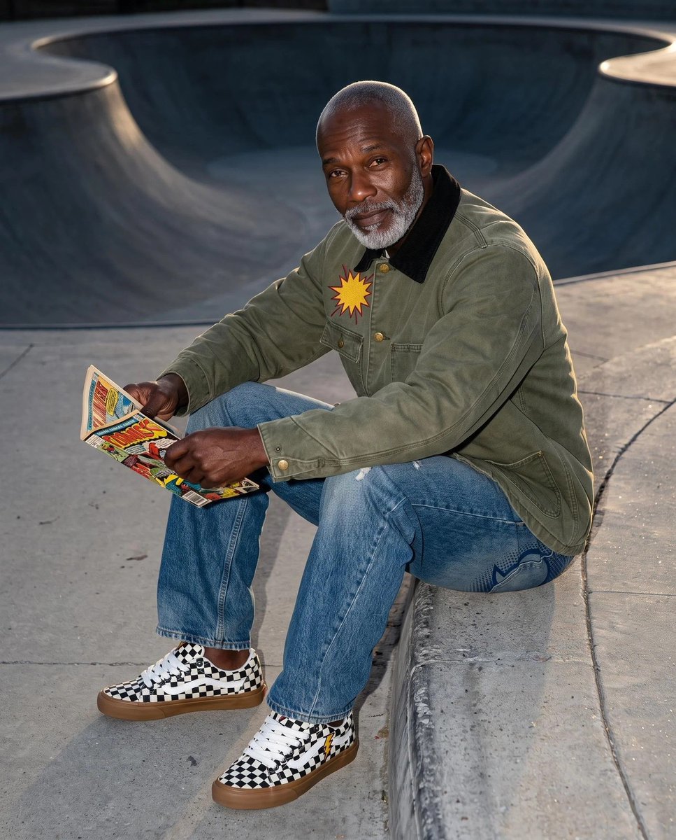 on_model_ai's tweet photo. Controversial take: 90s skate aesthetics peaked with comic book collabs. @marvel x @hufworldwide via @hypebeast proves we don't need new silhouettes, just better nostalgia. Argue with the wall.
#onmodel #90sfashion #streetwear #aiphotography https://t.co/U5p5NGnfRa