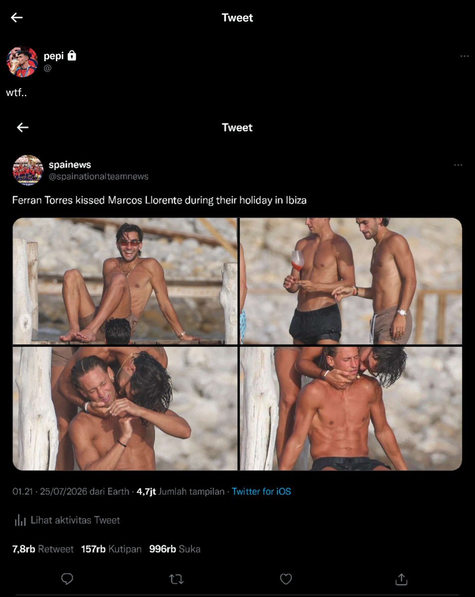 admrch_'s tweet photo. #fedri AU when pedri choose not to go with ferran to Ibiza https://t.co/6eOPhLCAe7