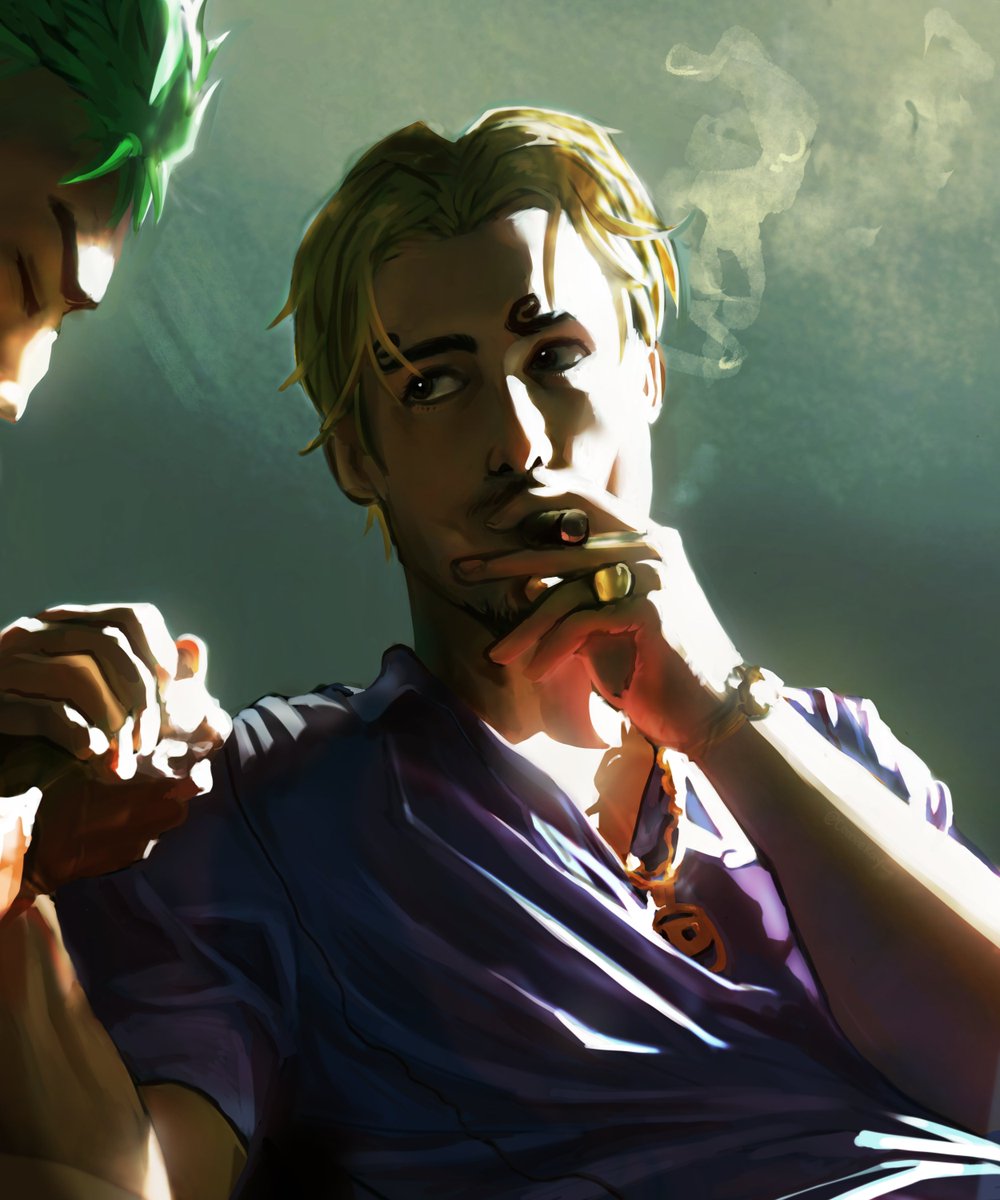 ceeeeekay_'s tweet photo. Between steel and smoke #sanzo https://t.co/zK4KqDj873