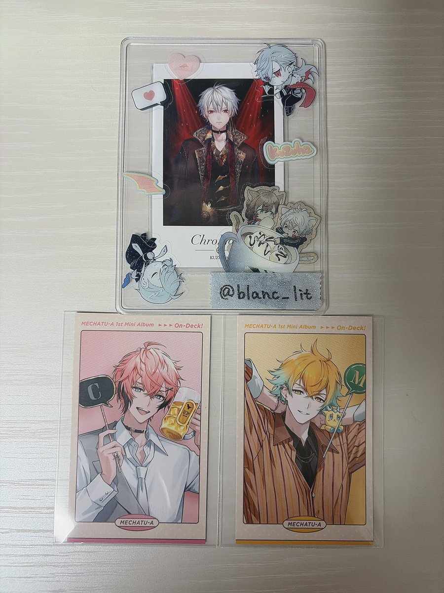 blanc_lit2's tweet photo. 【交換】にじさんじ MECHATU-A Oriens Dytica On-deck! ランダムフォトカード  

譲：画像1枚目

求：画像2枚目（♡印）

・郵送のみ
・コンプ目的で探しております！

検索からもお気軽にお声かけください🙇‍♀️ https://t.co/xTbApC30tP