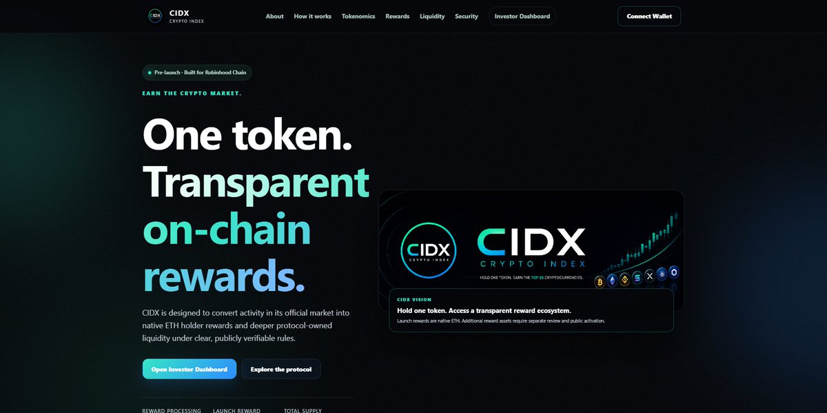 CryptoIndexCIDX's tweet photo. @EYEseeEYEthink Launching tomorrow. Keep notifications on. 

Sneak peek: https://t.co/8GUMMgmutt