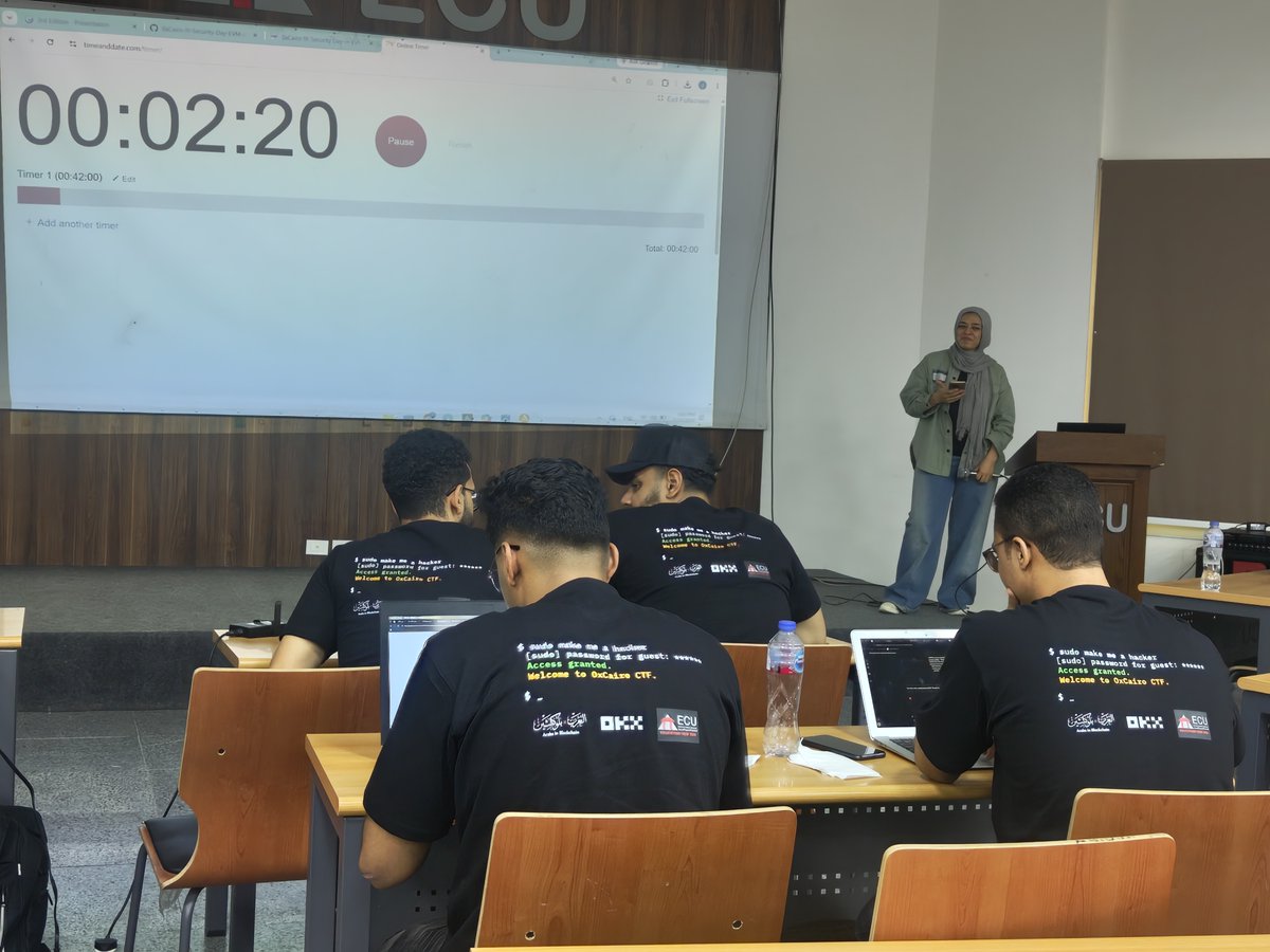 ArabsInBC's tweet photo. THE 0xCAIRO CTF IS OFFICIALLY LIVE! 🚩🔥
#0xCairo #SecurityDay #CTF https://t.co/LzLqaV29AZ