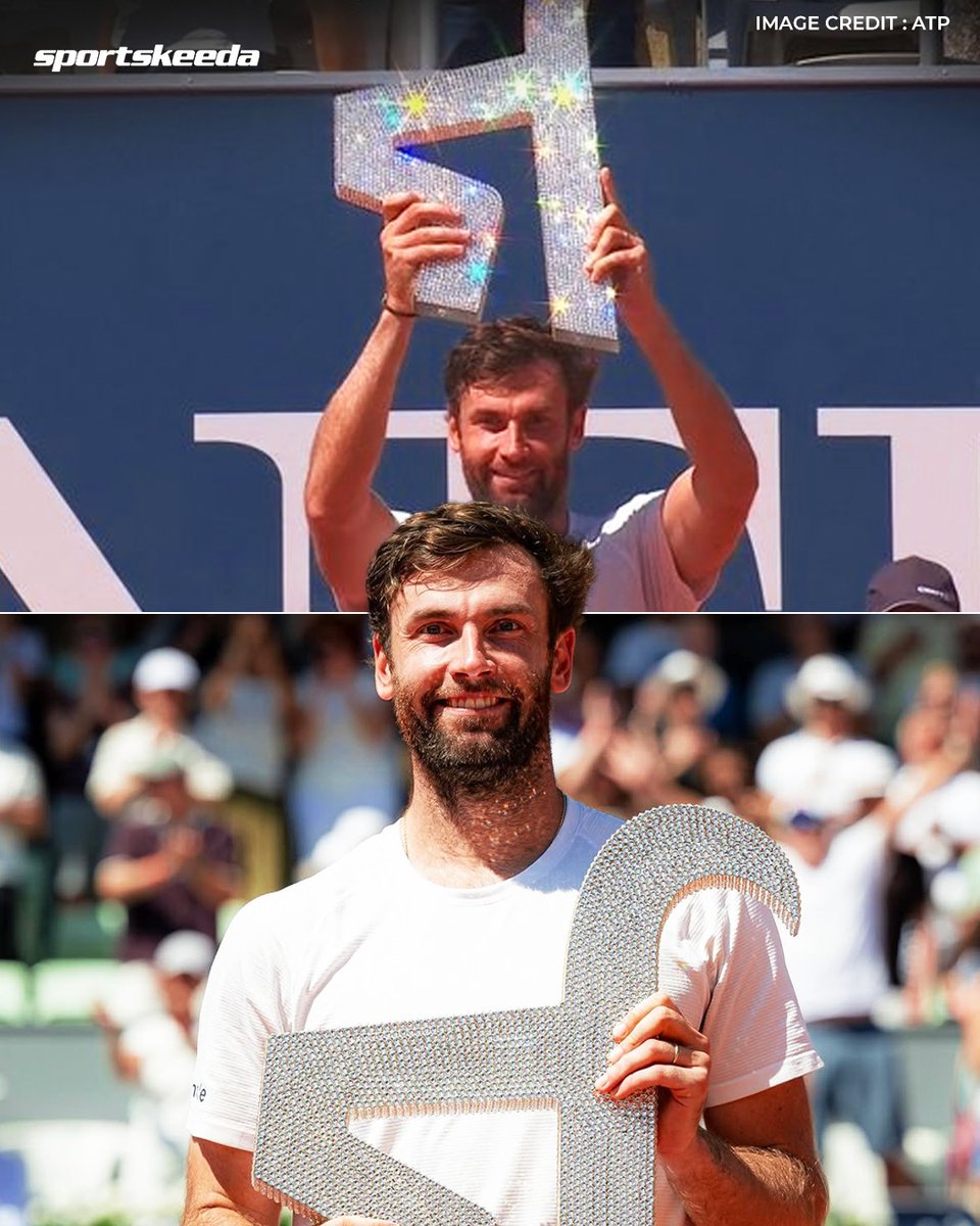 SK__Tennis's tweet photo. 𝐐𝐔𝐄𝐍𝐓𝐈𝐍'𝐒 𝐌𝐎𝐌𝐄𝐍𝐓 🙌

Halys lifts his first ATP title at Kitzbuhel! 🏆

The Frenchman will rise from 83rd to 51st in the world rankings. 📈💥

#GeneraliOpen #QuentinHalys https://t.co/YIYplJwufs