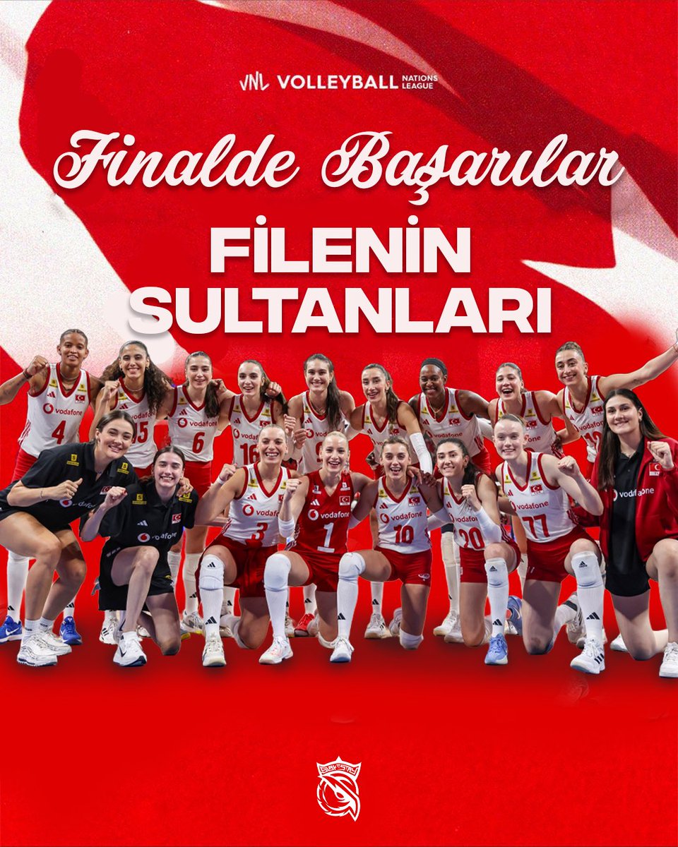 S2GEspor's tweet photo. 🇹🇷 Bir final daha, bir gurur daha! 

Filenin Sultanları, FIVB Voleybol Milletler Ligi'nde finalde! ❤️ https://t.co/2OctWtPdKU