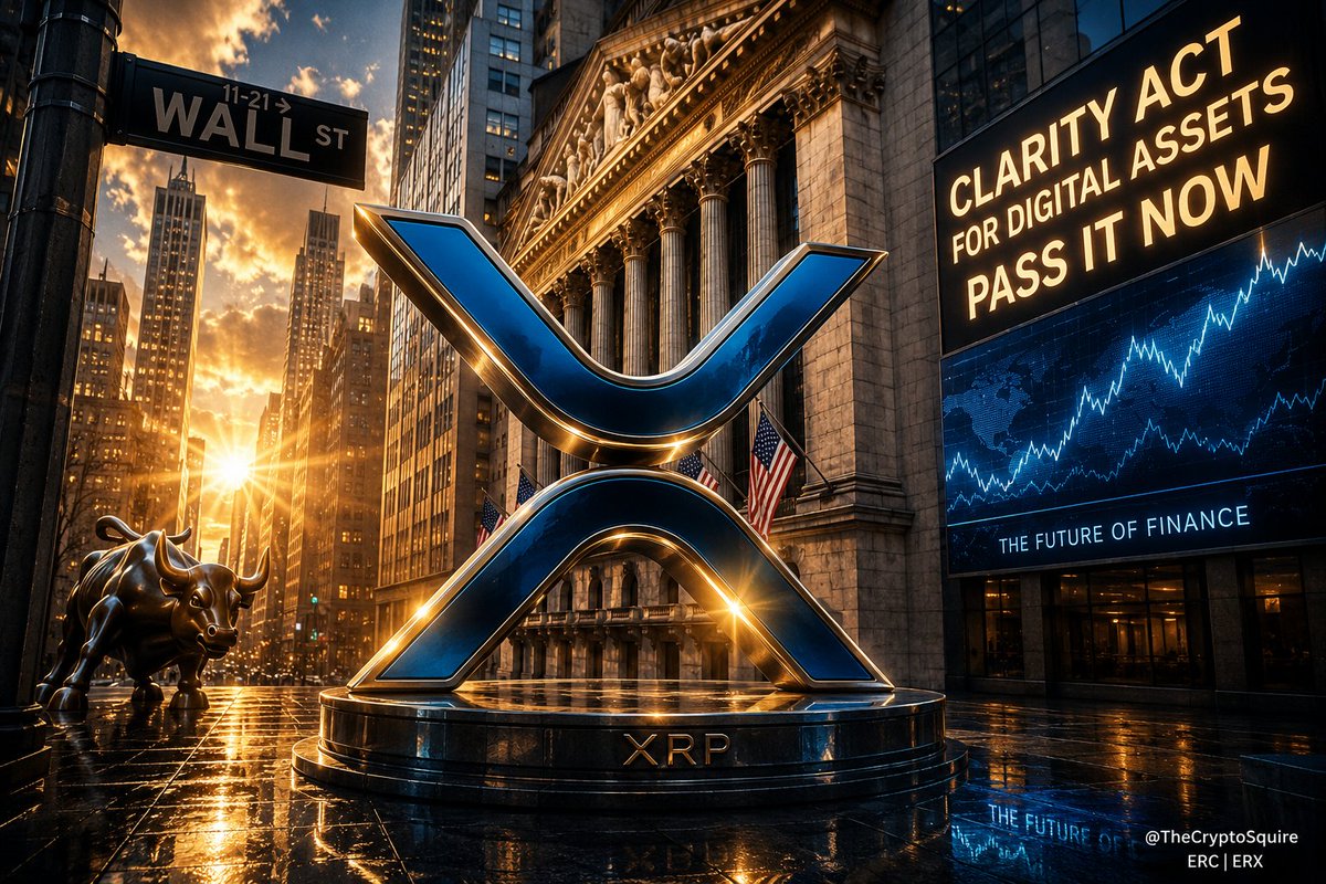 TheCryptoSquire's tweet photo. 🏛️ WALL STREET WANTS CLARITY 🏛️

CME Group, the world’s largest derivatives exchange, says the CLARITY Act should be passed without further delay.

Major financial institutions are preparing for the next era of digital assets.

XRP is ready for it. 🚀 https://t.co/RzKDvdujVb