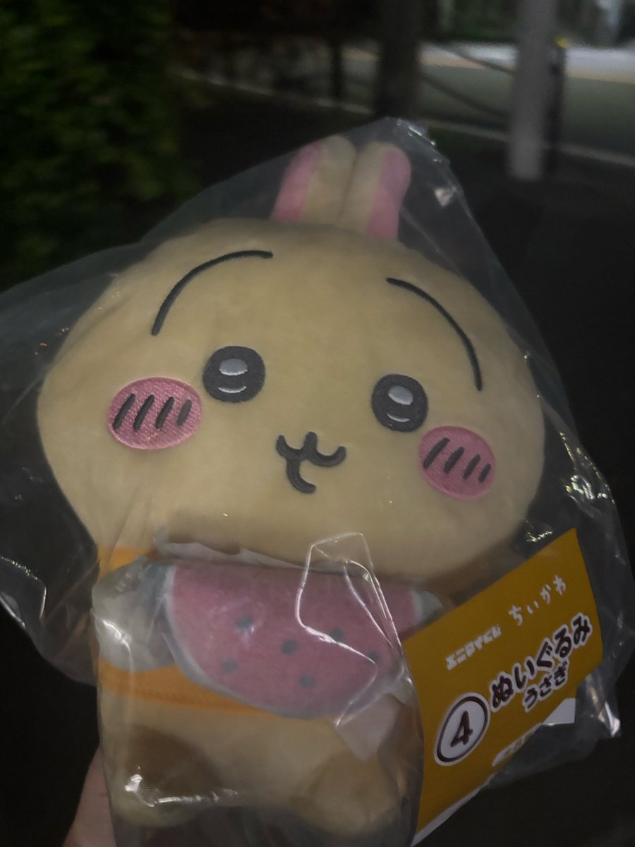 bproka's tweet photo. 1回だけやったらうさぎのぬいぐるみだった https://t.co/8kKx1pn0Lg