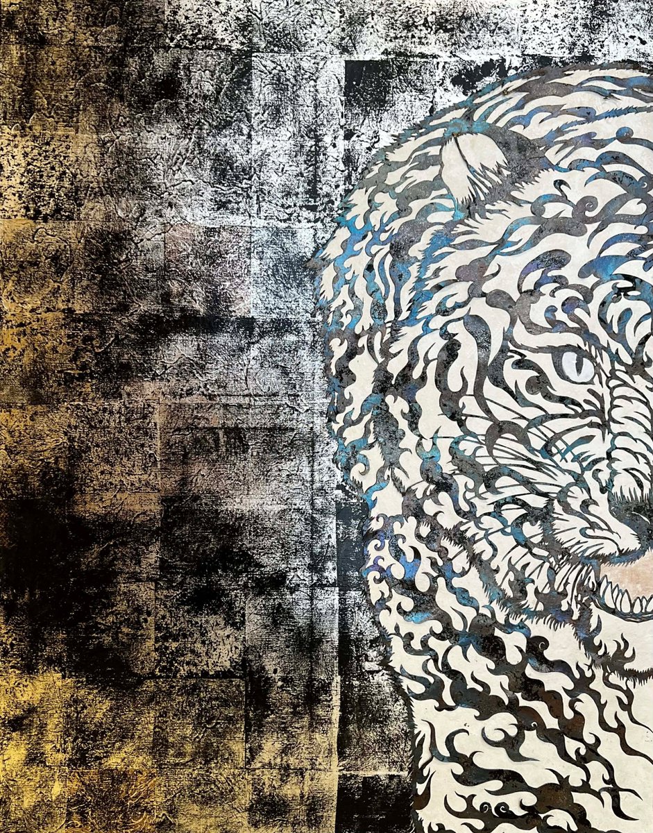 TanTan1209's tweet photo. 「白虎」
〜静かなる純白の炎は、あらゆる邪を祓う〜
116cm x 90cm

「白虎」作品をご覧いただける展示会

・7月25日ー8月3日 仲御徒町 真多呂人形店ギャラリー「伝統文化と現代アート展」

・8月8日ー8月9日 東京都立産業貿易センター浜松町館 2F 「Independent Tokyo」 https://t.co/W09GVchiDf