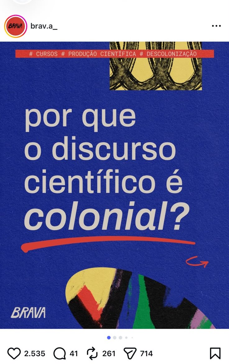 Identidad_Parda's tweet photo. Os ataques à ciência moderna estão vindo agora do charlatanismo “decolonial” e seu reacionarismo mascarado de “radicalidade".

Ao que é caracterizado como "ocidental" e "colonial", cabe toda a crítica e questionamentos.

Já o que está no campo dos "outros saberes", é naturalizado como algo essencialmente bom e emancipador.

Nessas correntes, para algo ter validade, basta não ter origem europeia.

Indígenas, africanos, grupos subalternizados não precisam desse tipo de condescendência essencializante! Precisam de respeito à complexidade de suas culturas.