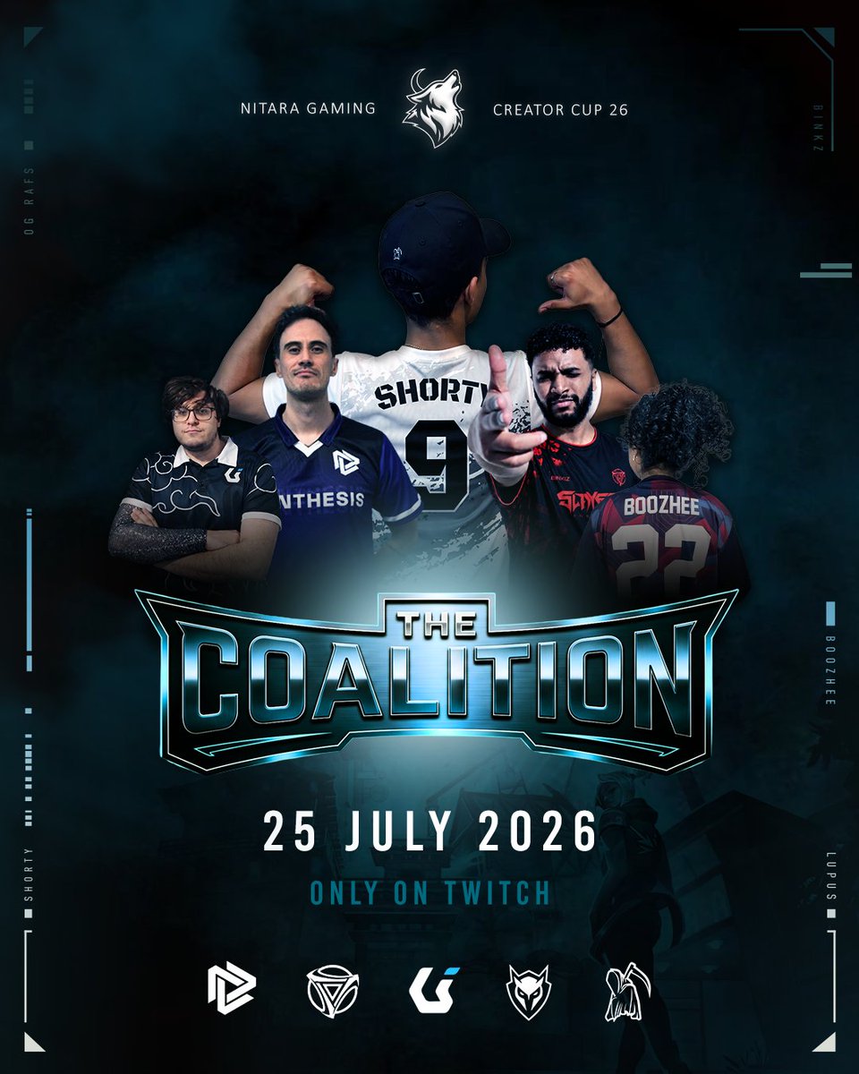 UnityZAofficial's tweet photo. We're making our Valorant debut in the cheekiest way possible😉

5 orgs teaming up to make a super team for the Nitara Gaming Creator Cup 😍

Each player will be streaming their POV - links in comments.

#NTGCreatorsCup #ValZA https://t.co/iyFjQ3FSAc