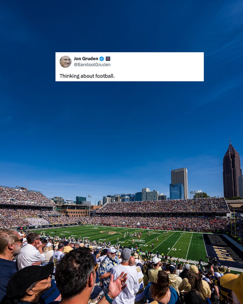 GeorgiaTechFB's tweet photo. one thing on our mind ⏳

🎟️ https://t.co/Ar2u3CxajT

#StingEm 🐝 https://t.co/WPsyCvdUWc
