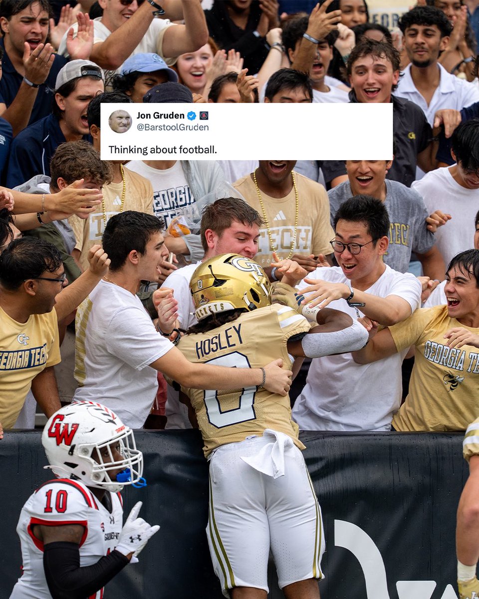 GeorgiaTechFB's tweet photo. one thing on our mind ⏳

🎟️ https://t.co/Ar2u3CxajT

#StingEm 🐝 https://t.co/WPsyCvdUWc