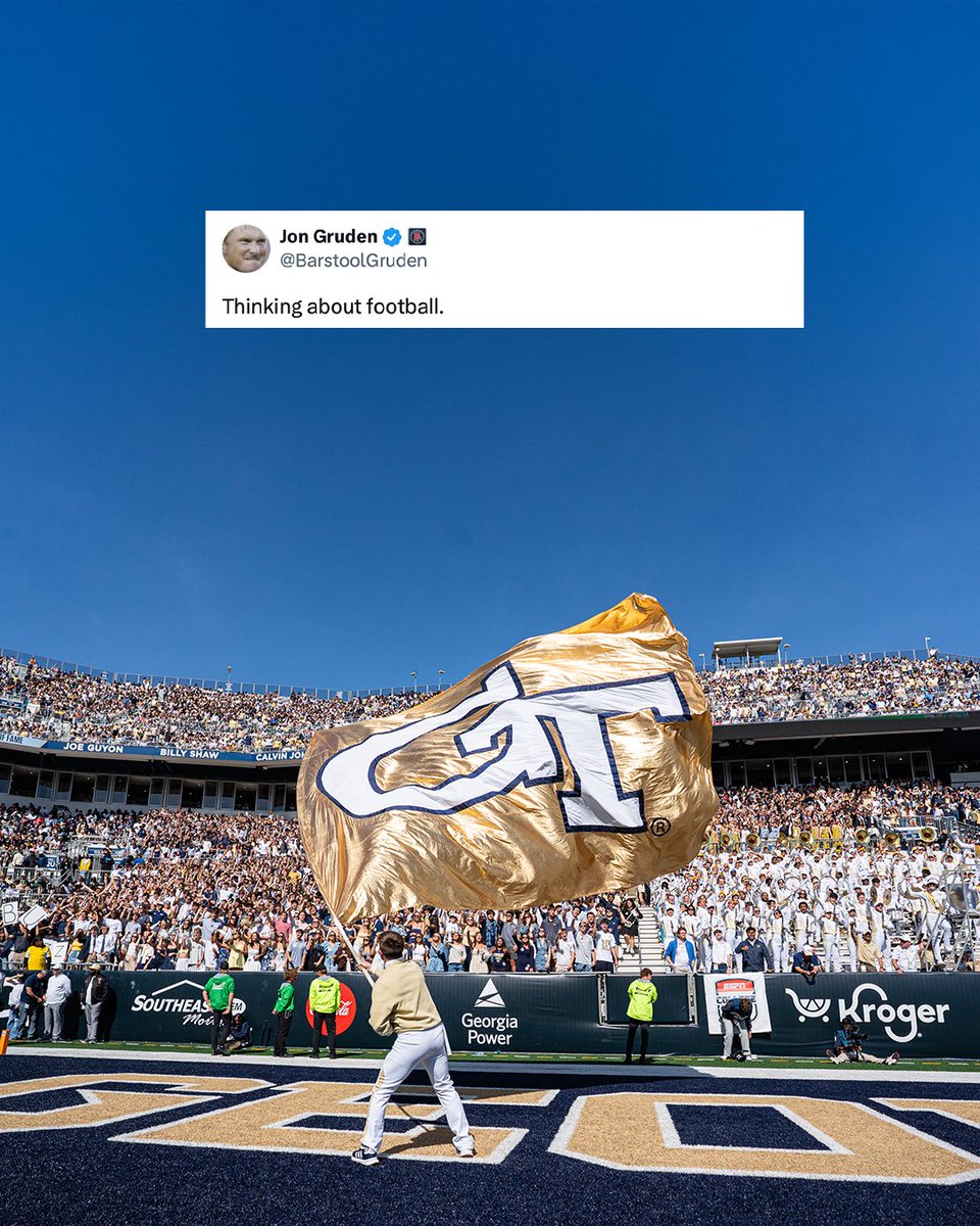 GeorgiaTechFB's tweet photo. one thing on our mind ⏳

🎟️ https://t.co/Ar2u3CxajT

#StingEm 🐝 https://t.co/WPsyCvdUWc