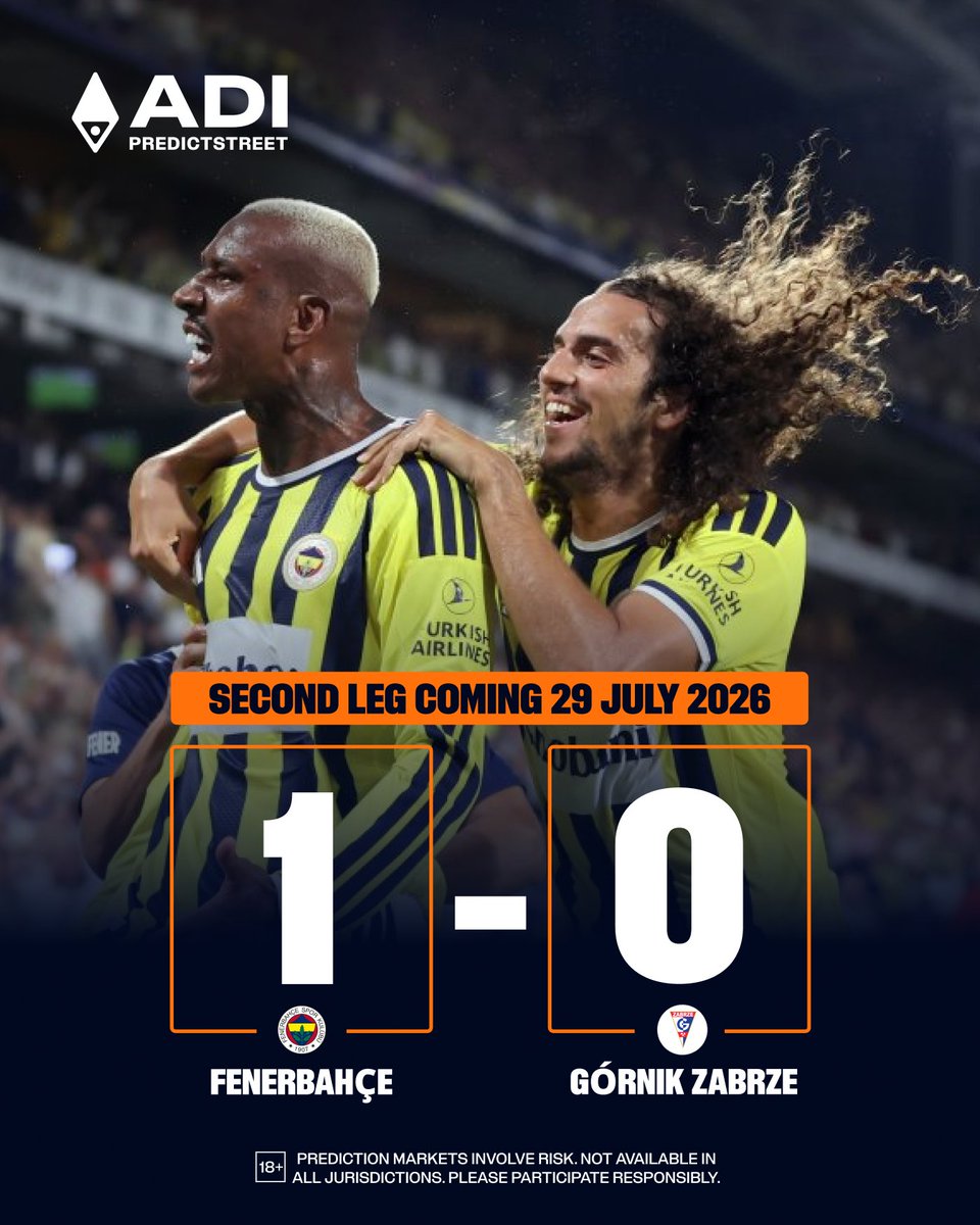 Predictstreet's tweet photo. Fenerbahçe are the biggest club left in Champions League qualifying, and they're carrying a 1-0 lead to Poland.

One goal is a thin cushion against Górnik Zabrze on 29 July.

Do they hold on? 👇 https://t.co/lOSK486450