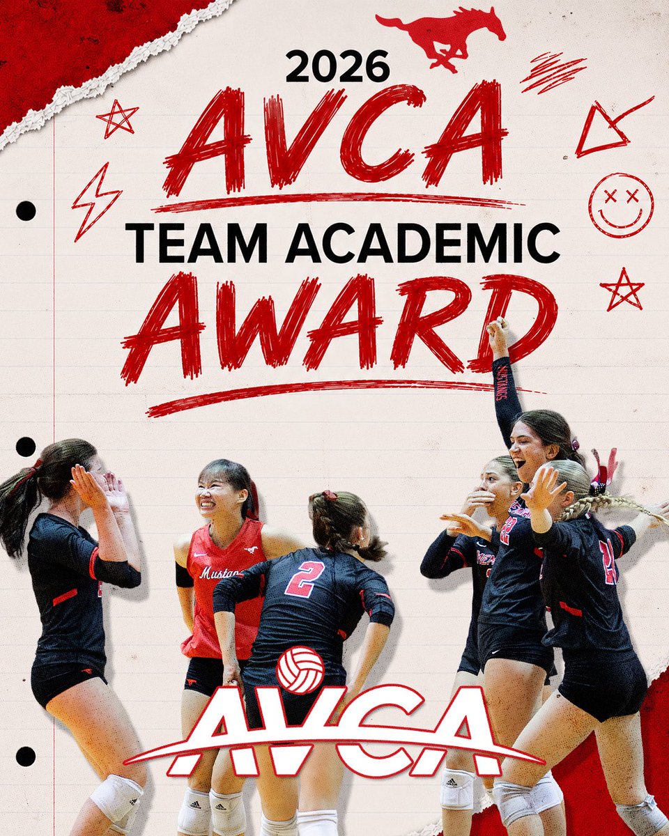 MHSMustangsBC's tweet photo. Champions in the classroom. Competitors on the court. ❤️🏐
Congratulations to @MustangVBall on earning the 2026 AVCA Team Academic Award, recognizing programs that achieve excellence both academically and athletically.
#TheStandard #WeAreMemorial #MustangVolleyball #RedRising https://t.co/zQOHQgNu2x