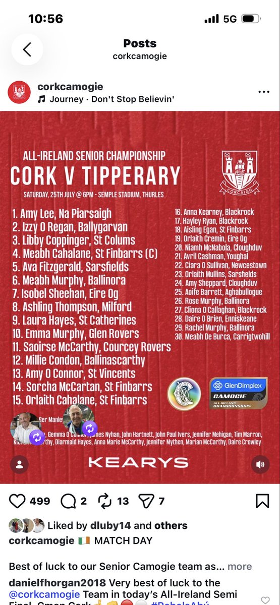 FiFinnymac's tweet photo. It’s @OfficialCamogie All-Ireland SF day in @semplestadium at 6oc
@CorkCamogie v @camogietipp 
Live commentary on @C103Cork Onic Player updates @Corks96FM 
We will also keep you updated on games in the @OfficialCorkGAA @mig_ie County Football C’ship https://t.co/isEUjVUSgl