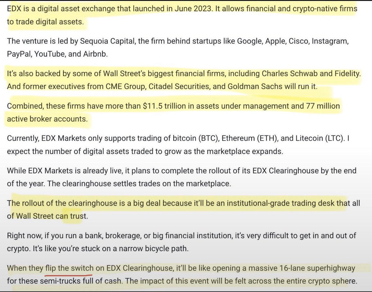 SMQKEDQG's tweet photo. Yes, Charles Schwab backs EDX Markets which is integrated with Ripple Prime.✅

Documented.📝👇 https://t.co/NElFhjkKTT