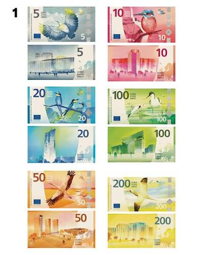 IstLiberale's tweet photo. Avete notato che le nuove banconote raffigurano i palazzoni del potere europeo? Non edifici storici, non la cultura comune europea, non l'arte, ma palazzi asettici abitati da burocrati e legislatori. La bellezza di secoli di storia sostituita dall'immagine del potere. https://t.co/0bzKAgC8Qg