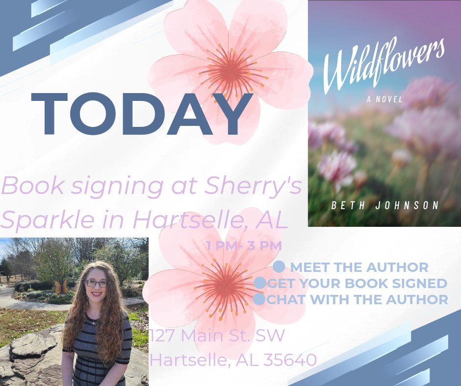 BooksByBeth23's tweet photo. See y'all from 1PM-3PM this afternoon! Don't forget about the surprise treat I have for everyone who gets their book signed today. 💜🏵 https://t.co/vZpmvKeKUb