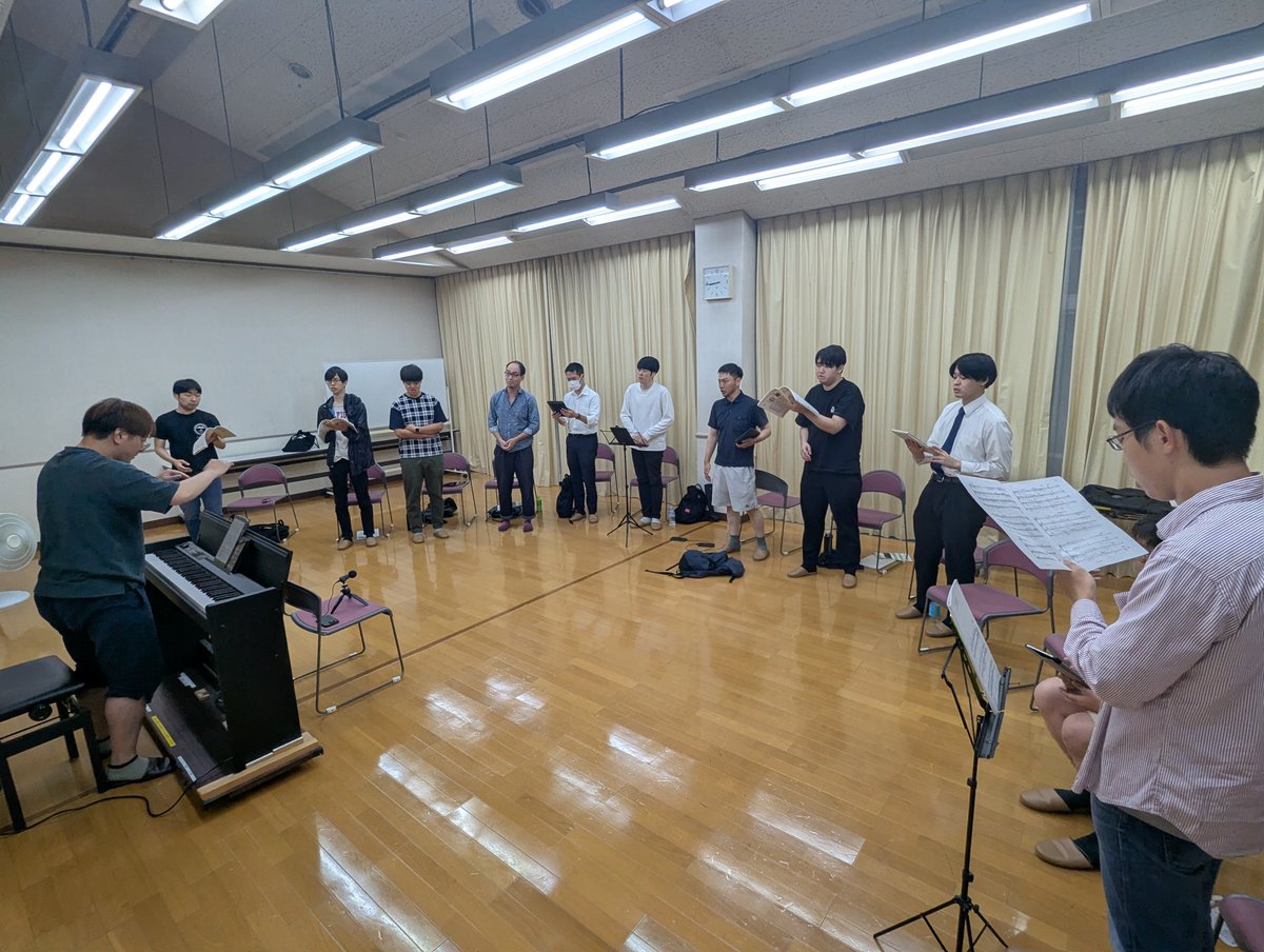 Integral0407's tweet photo. 今日は練習日でした！！！
コンクールまであとわずか😱😱😱
本気で暑い中ちゃんと練習に来てくれる団員に感謝ですね

＃インテグラルズ
＃男声合唱
#神奈川 https://t.co/Xzx4uYdvf7