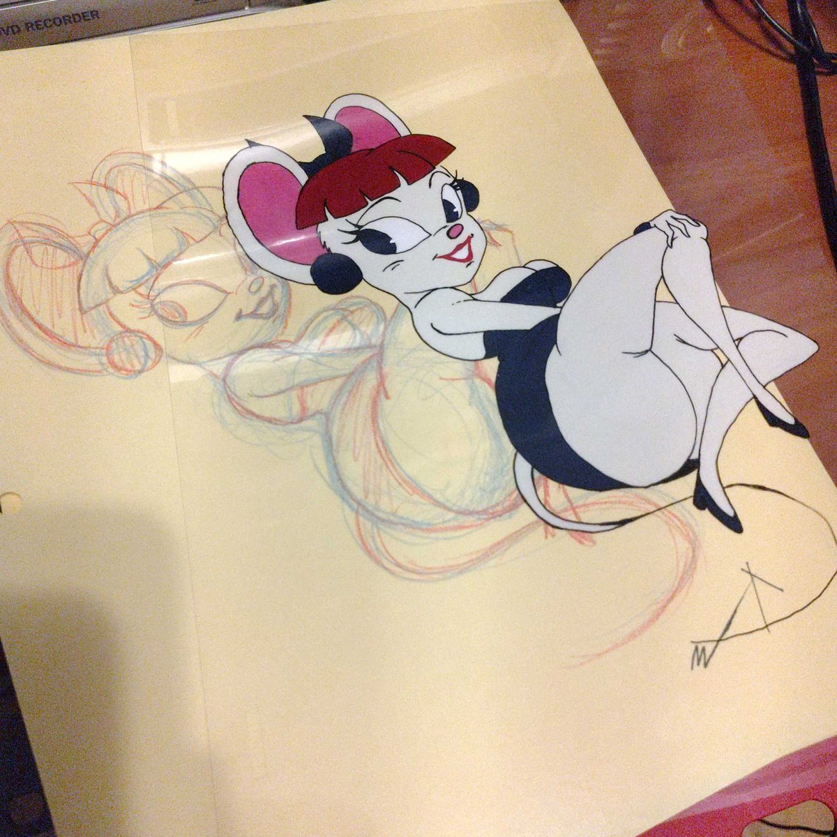 m_acrylic's tweet photo. this is a cel i inked and painted btw https://t.co/niOEbnqBlt
