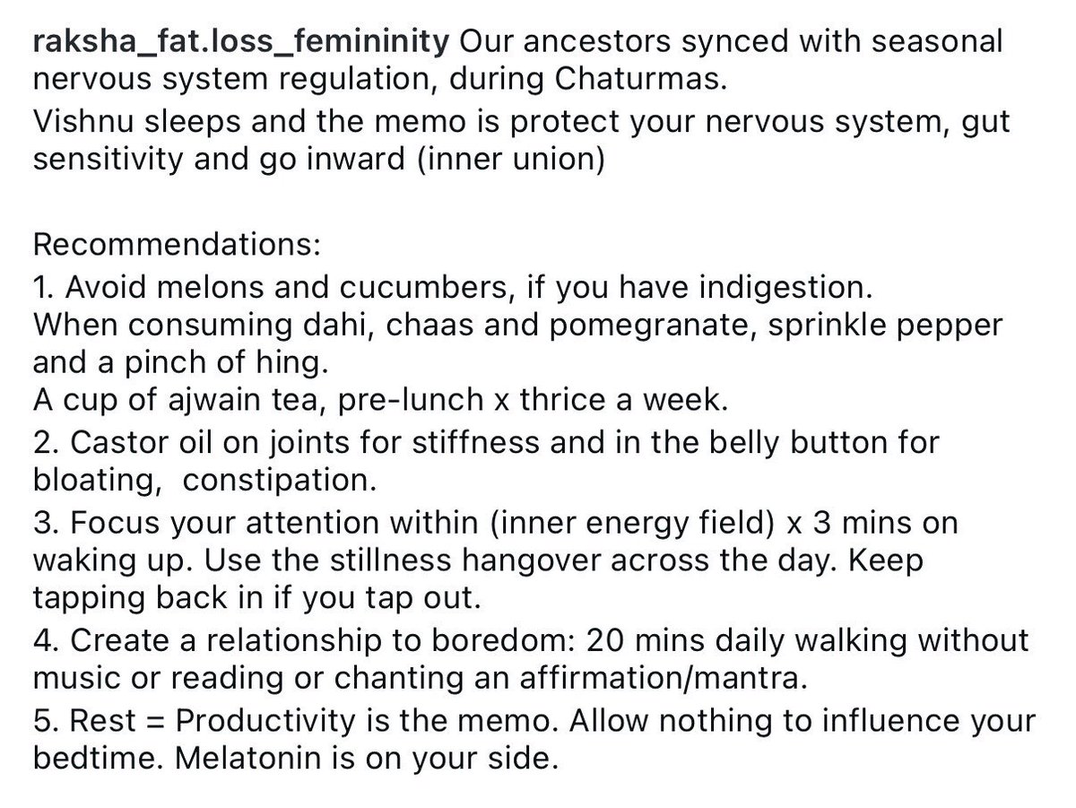rakshalulla's tweet photo. [4 months of inner union, chaturmas, nervous system regulation, sleep, insomnia, fat loss, weight loss, bloating, constipation, joint health, indigestion, gut health] https://t.co/Z2jg4EZPIk