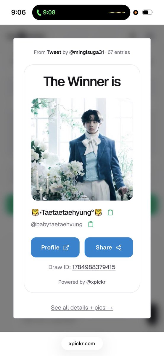 Mingisuga31's tweet photo. @babytaetaehyung  ได้ค่าบ https://t.co/kRalbArr2G
