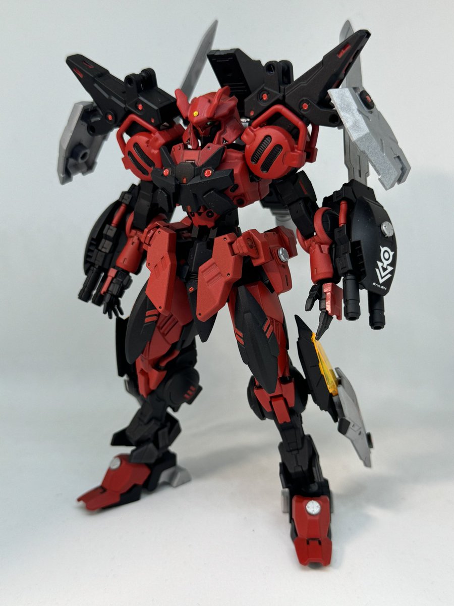 plamosuki0212's tweet photo. #30MMCM2026
#30MMBF

ノヴァルヴ・ローテリッター

特務部隊シュトゥルムヴォルフ所属のカスタムEXM

高機動戦闘を得意とし、戦場を縦横無尽に駆け巡る

機体色を敢えて目立つ色にしているのは、囮として敵の注意を惹き付け、本隊を動き易くする為である

「貴様が遅いのではない、我が速いだけだ」 https://t.co/tQrHlvrHAu