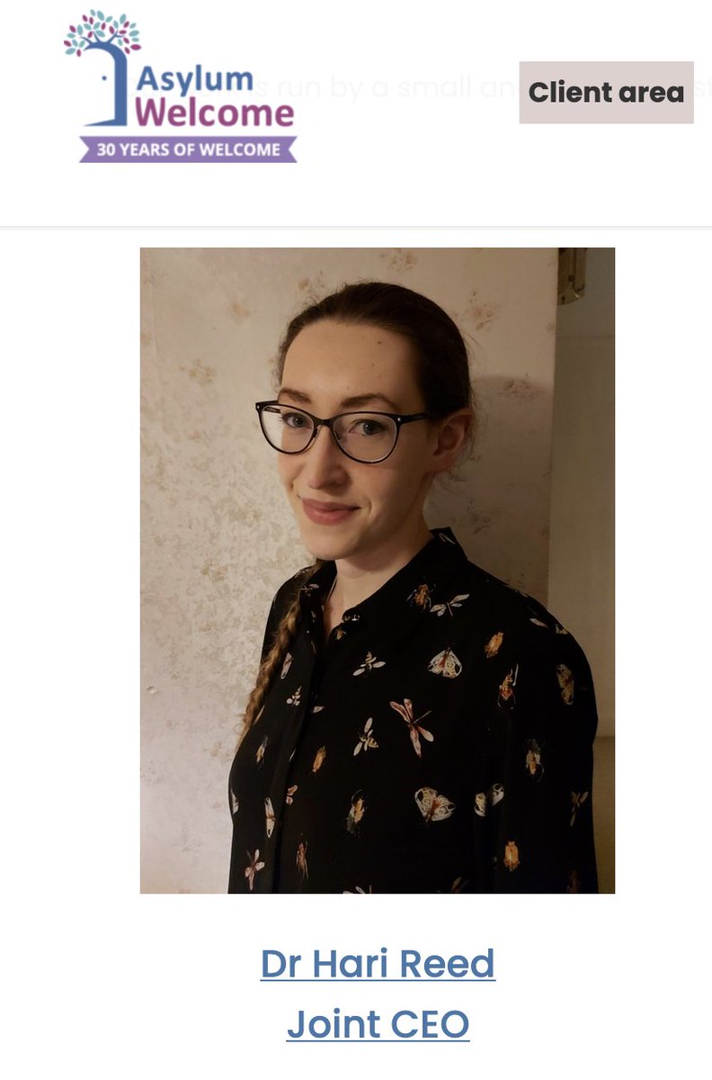 augusteprompt's tweet photo. She doesn't just work for a pro asylum charity, she's the bloody CEO https://t.co/O9j4hRBW22