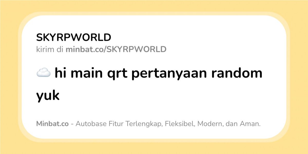 SKYRPWORLD AKTIF tweet media